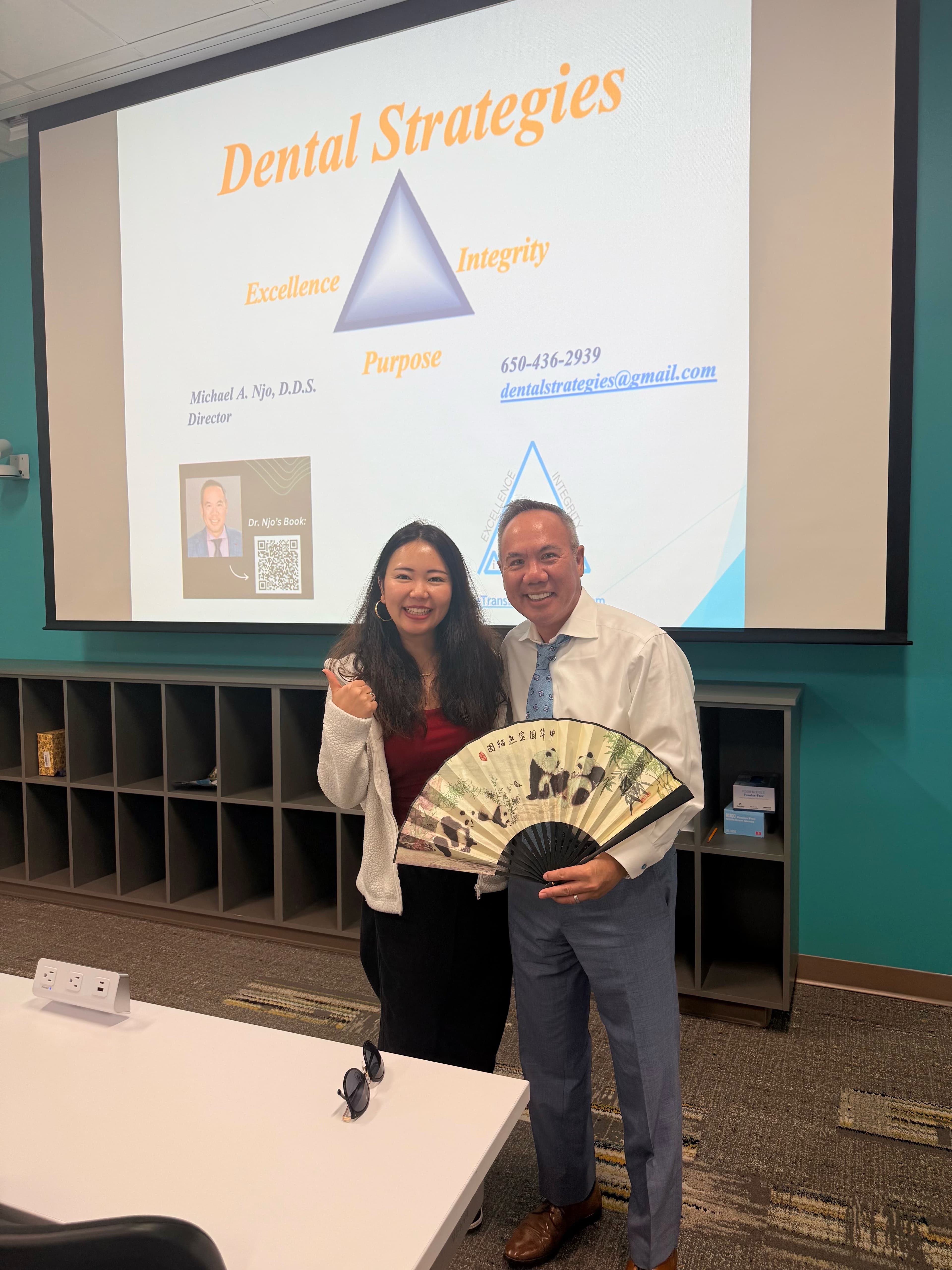 Interviewee thanking Dr. Michael Njo for inspiring insights and mentorship.